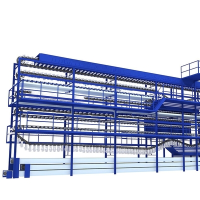 Cadena de producción de goma disponible azul del látex médico