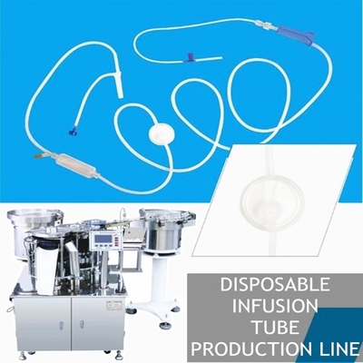 Tubo disponible mecánico de la infusión que hace la cadena de producción de equipamiento médico de la máquina