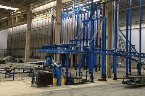 Planta de rociadura y de pintura del polvo automático del equipo de fabricación