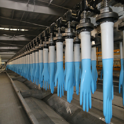 Cadena de producción de los guantes del caucho de nitrilo látex médico quirúrgico