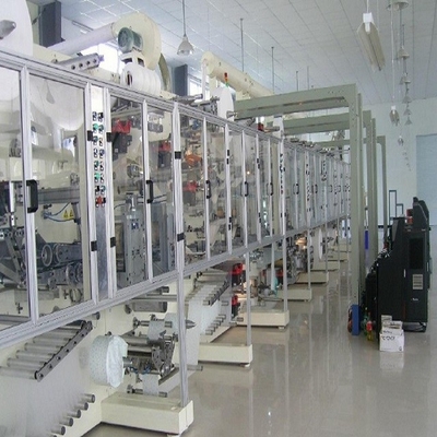 Cadena de producción del pañal del bebé del PLC equipo del pañal