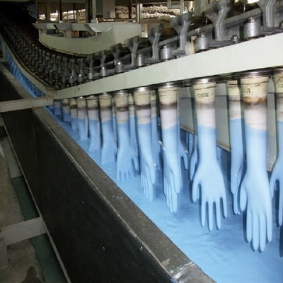 Cadena de producción médica de goma de los guantes del látex 380V 50-200KW
