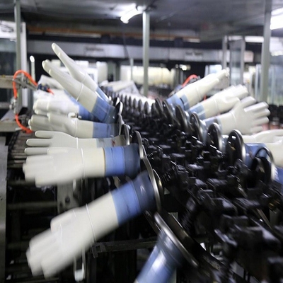 Cadena de producción médica de goma de los guantes del látex médico