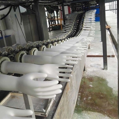cadena de producción de los guantes del látex 380V guantes quirúrgicos que hacen la máquina