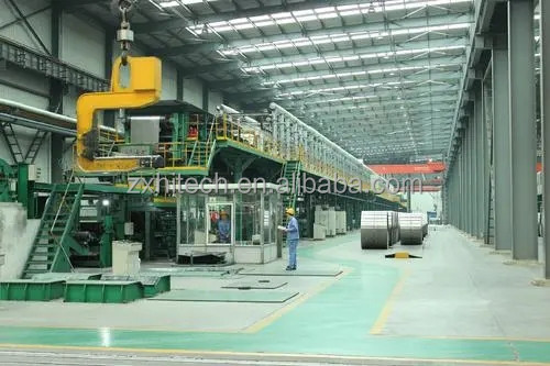 ZX empresa línea de producción de bobinas de acero galvanizado, equipo de producción de bobinas de acero