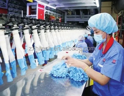 Guantes médicos de látex maquinaria de caucho guante de fabricación de la máquina Egipto de acero guante inoxidable