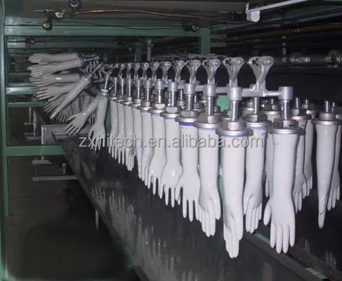 cadena de producción línea médica de la fabricación de la maquinaria de los guantes de la fábrica de los guantes de los guantes