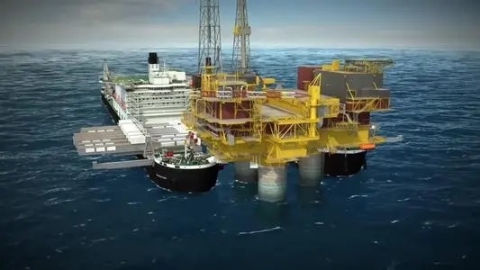 plataforma de explotación de yacimientos petrolíferos en alta mar de la empresa ZX