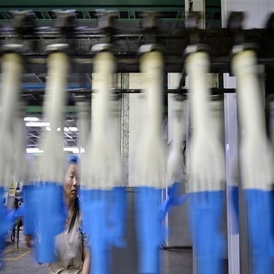 cadena de producción larga disponible de los guantes del látex 60kW 200 metros