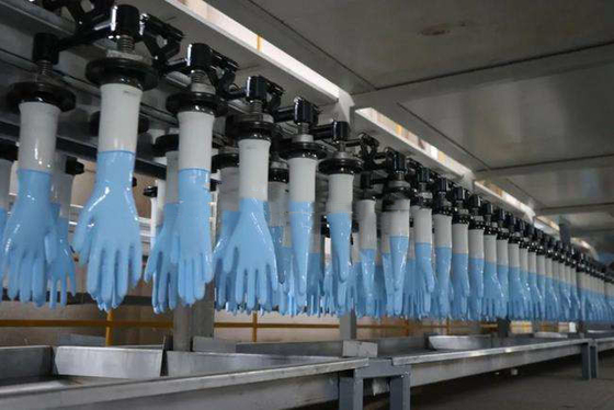 guantes del examen del látex que hacen el guante del látex de la máquina que sumerge la máquina de los guantes del PE de la máquina