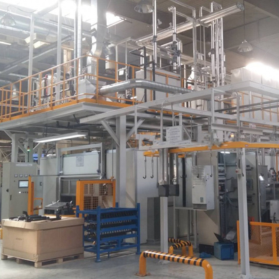 Cadena de producción automática de la capa de cerámica equipo de anodización de aluminio de la pintura de espray