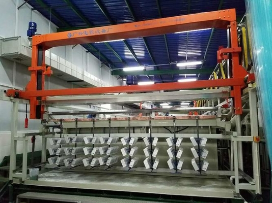 Línea de producción de electroplataje de plata plateada de oxidación de aluminio galvanizado