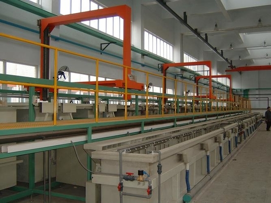 Línea de producción de electroplataje de plata plateada de oxidación de aluminio galvanizado