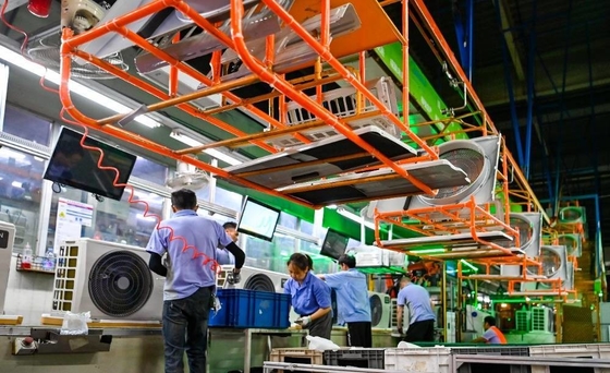 Equipo de producción de aire acondicionado de línea de producción de aire acondicionado
