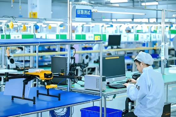 Equipo de línea de producción de vehículos aéreos no tripulados