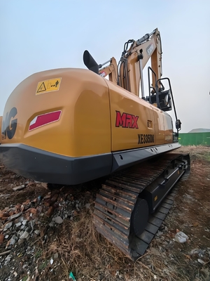 Excavadoras amarillas de XCMG en la industria de la construcción